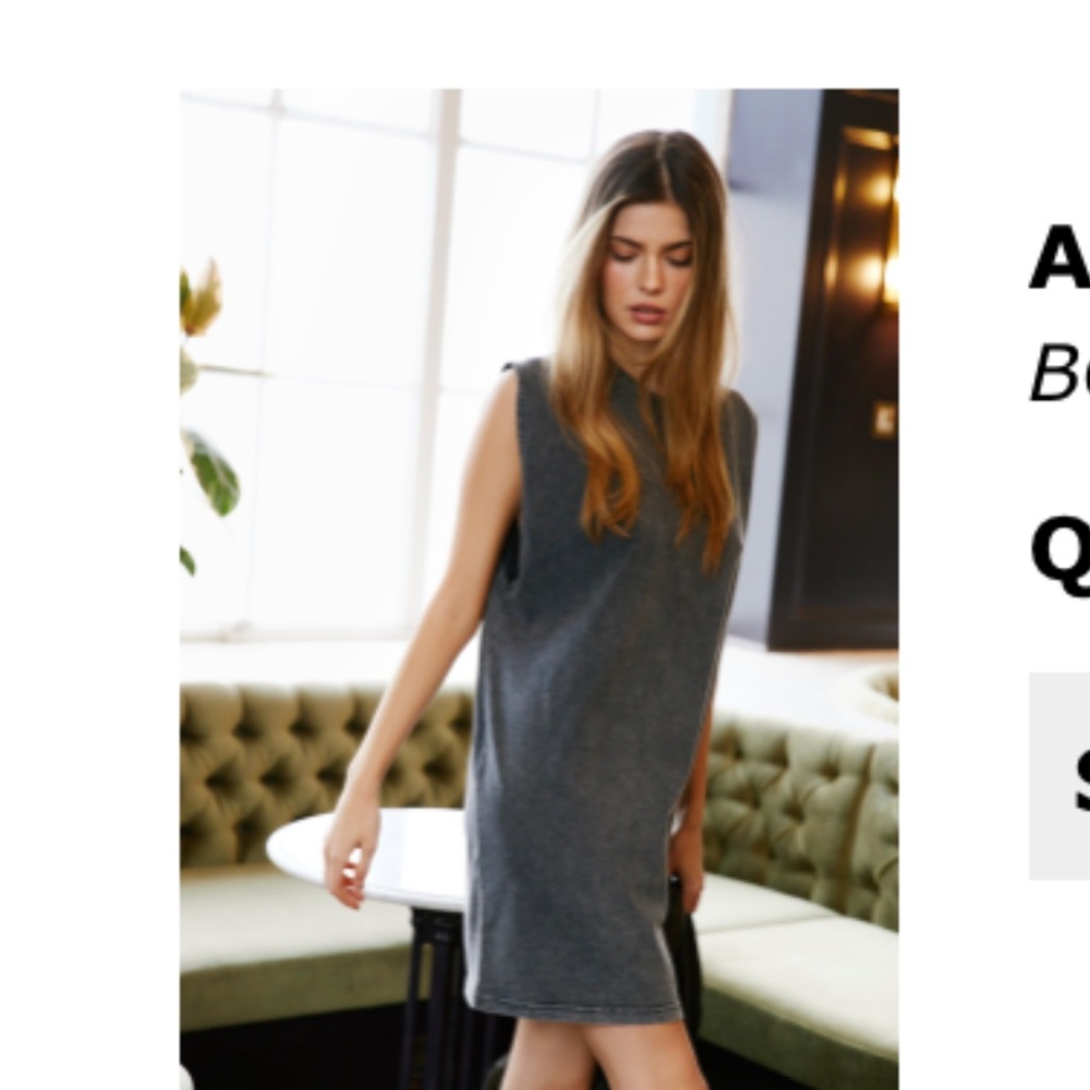 Acid Wash Tank Dress